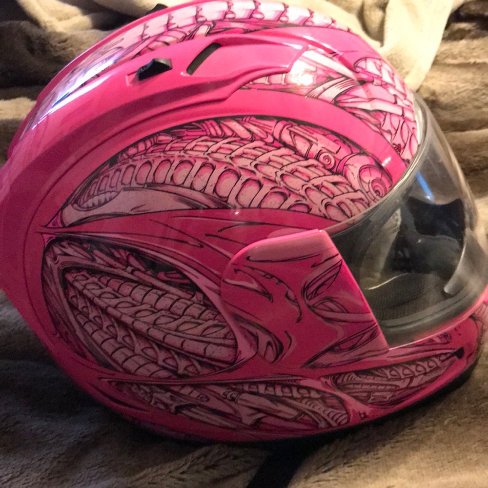 Icon speed metal motorcycle helmet